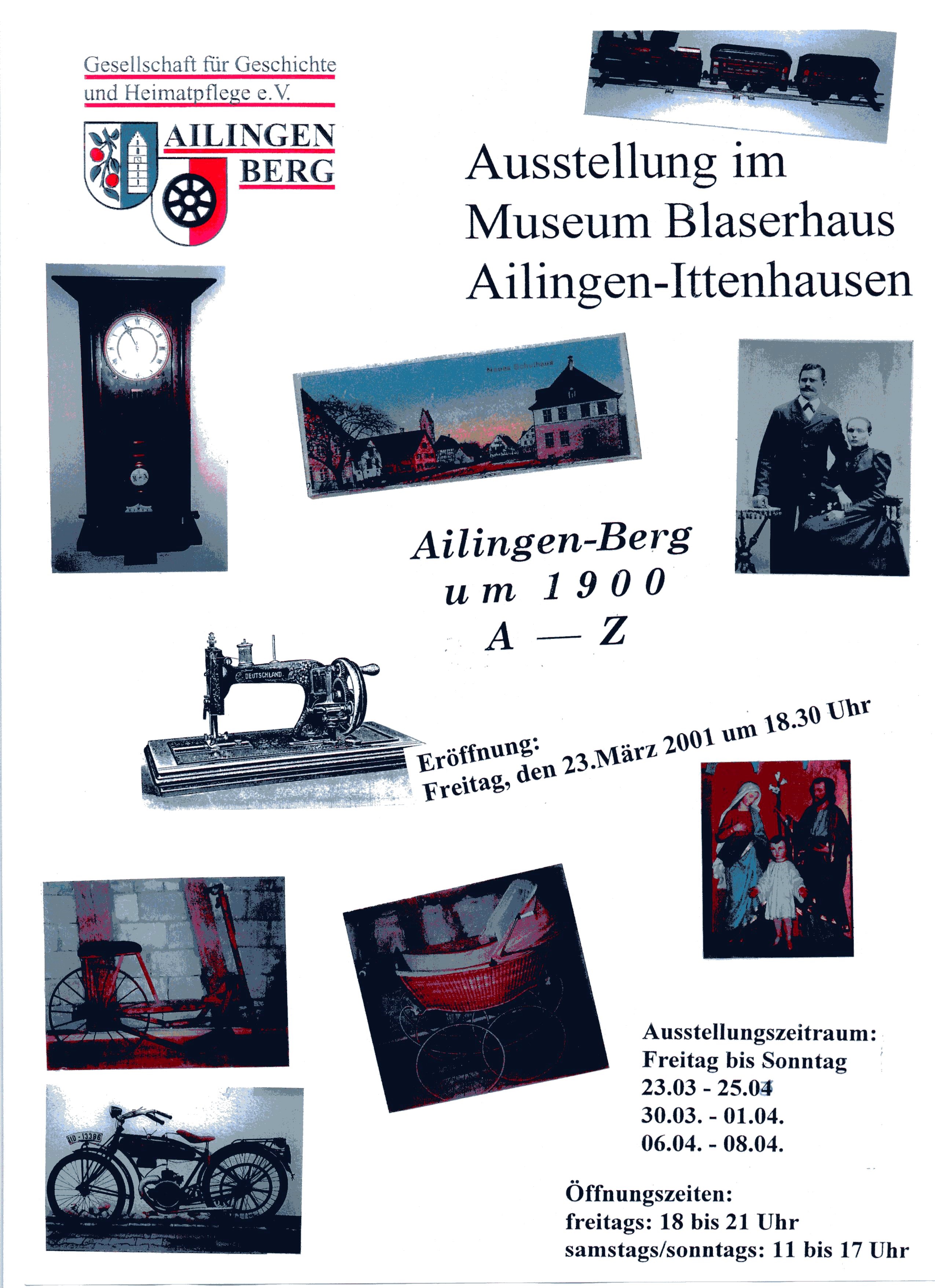 Ausstellungsplakat Ailingen A-Z