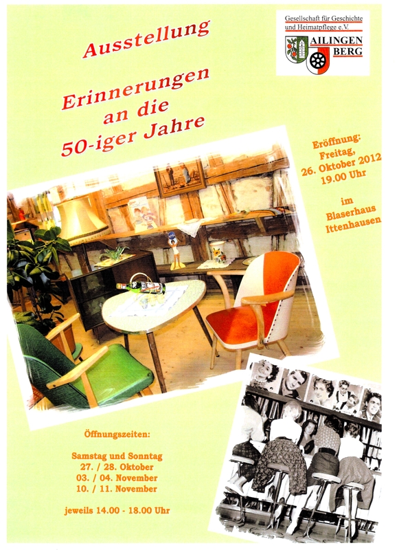 Erinnerungen an die 50-iger Jahre