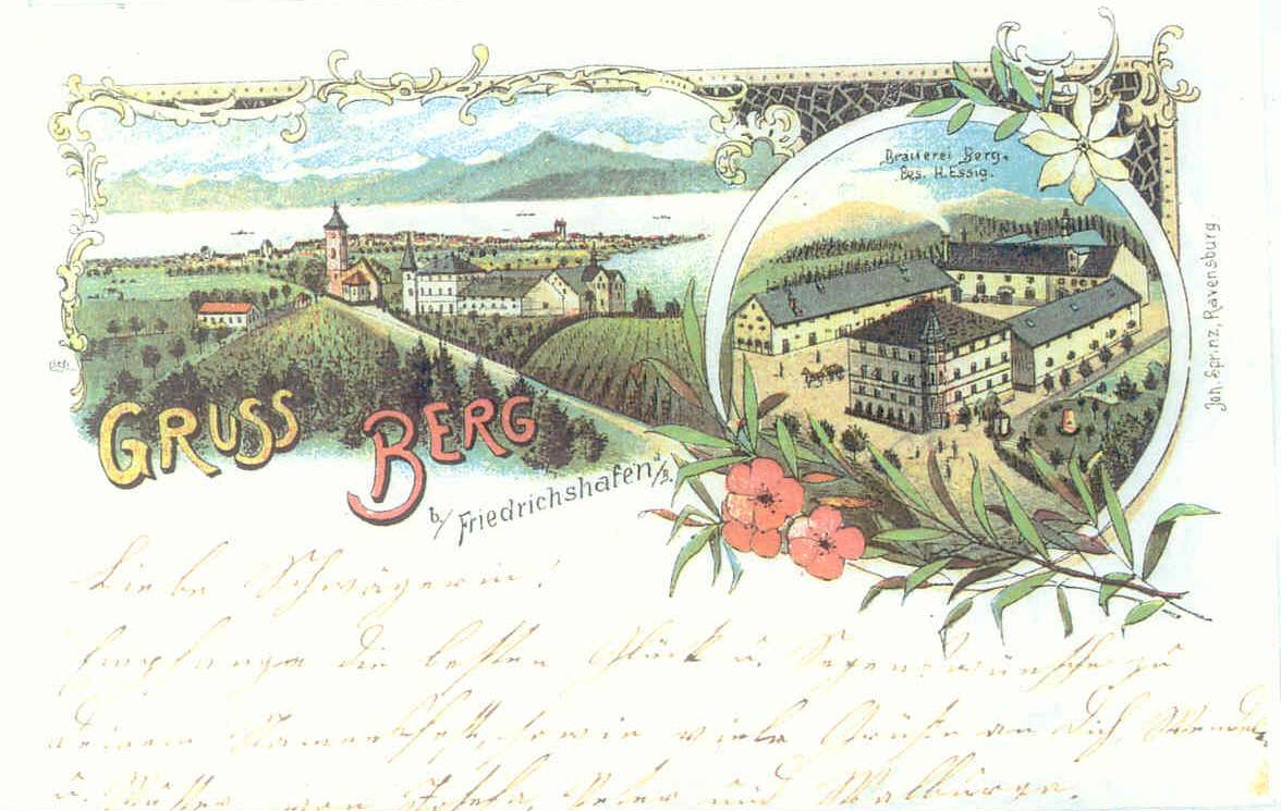Berg mit Brauerei
