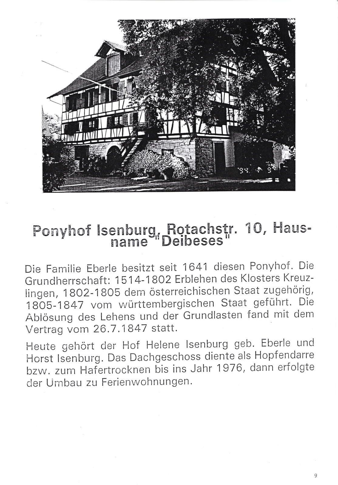 Geschichte-Ponyhof