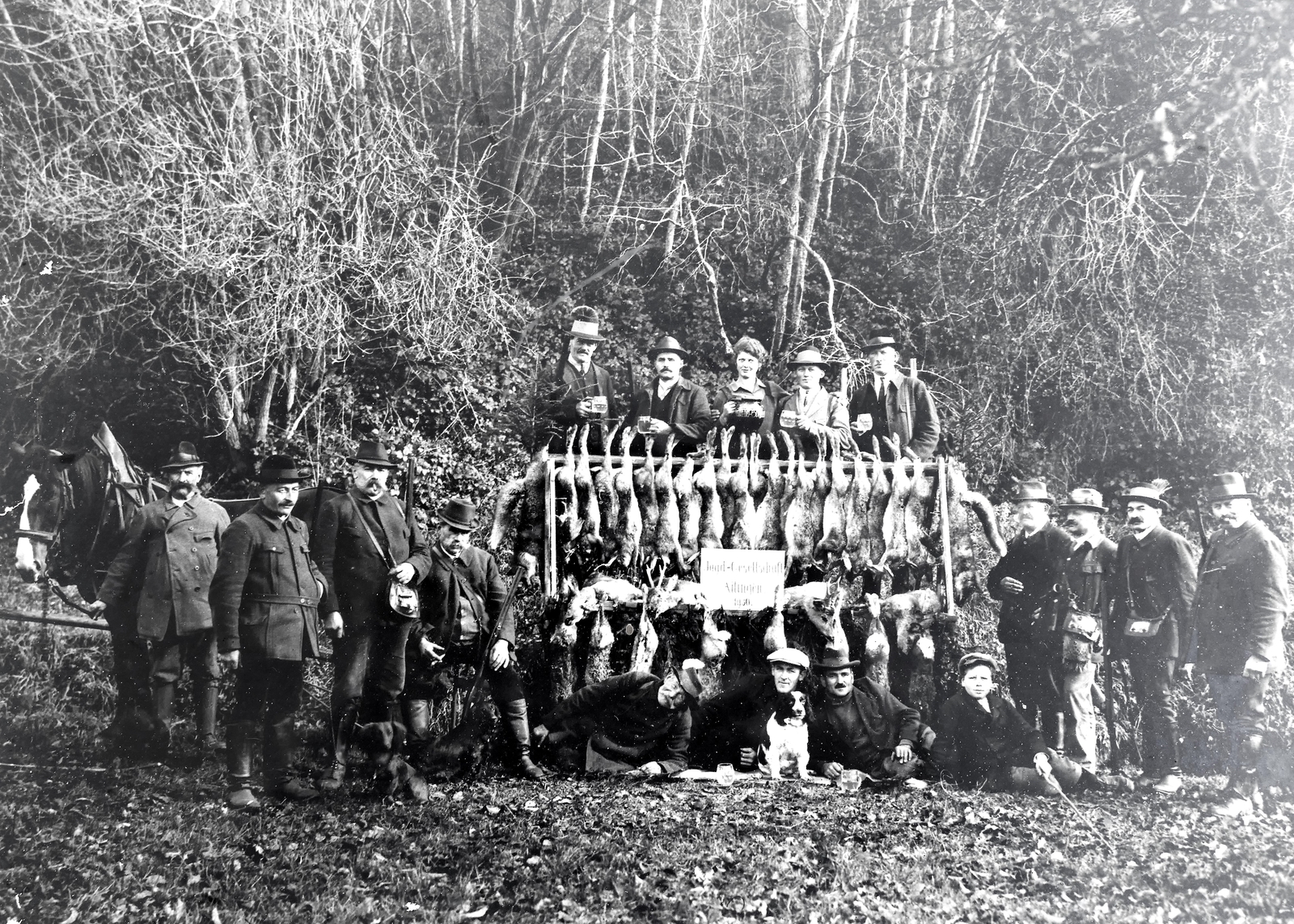 Jagdgesellschaft-Ailingen-1930