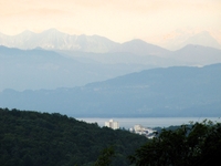 Blick über Immenstaad zum Bodensee