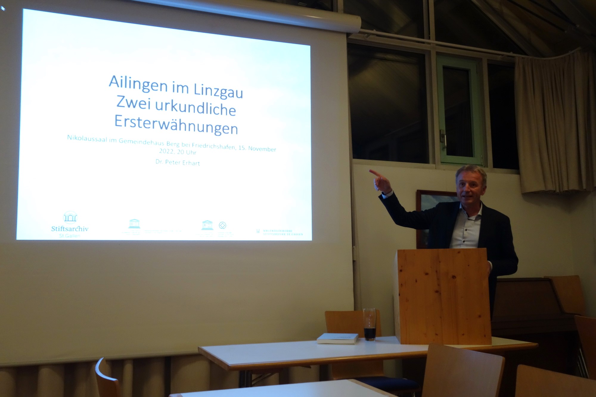 Vortrag von Dr. Peter Erhart