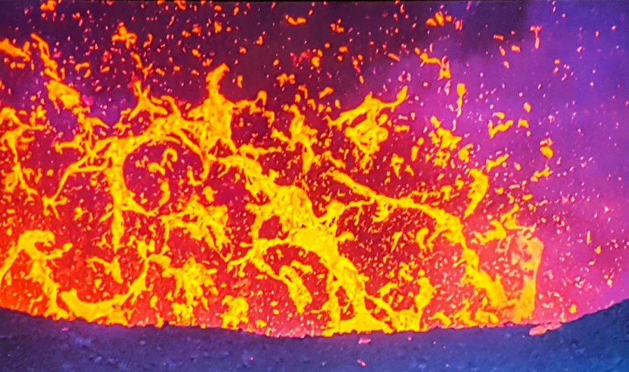 Magma Ausstoß