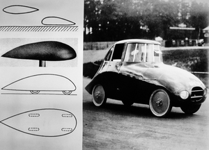 Aerodynamikversuche durch Paul Jaray