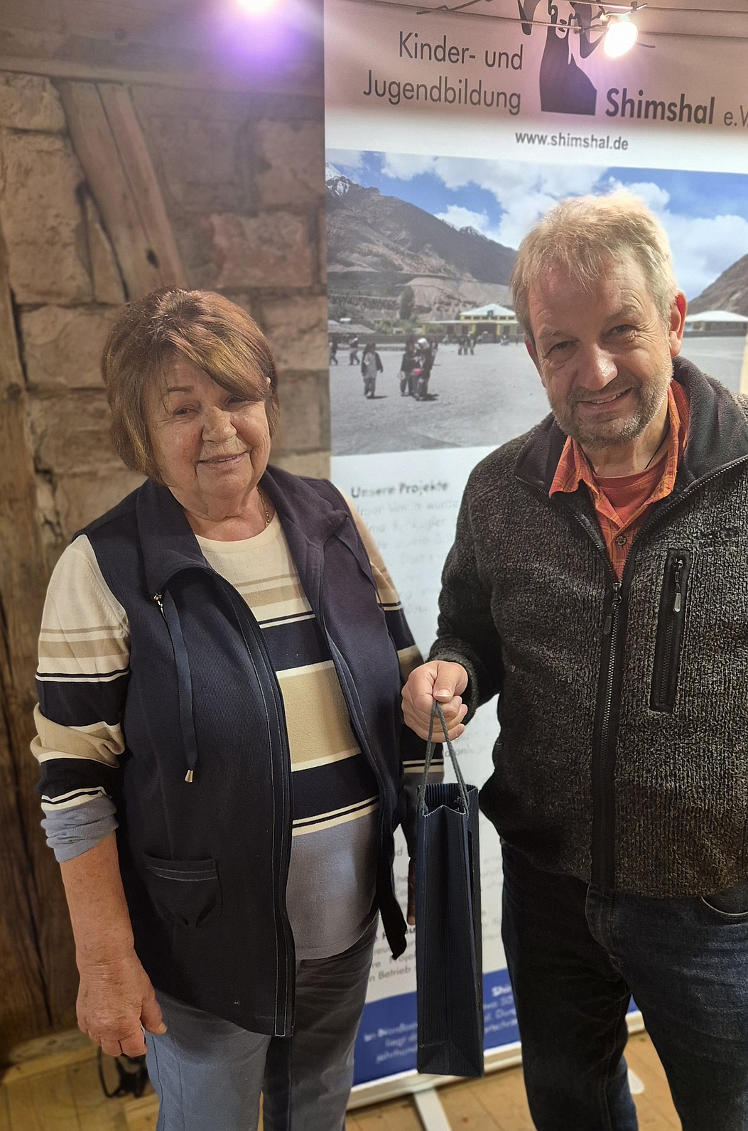 Martin Kohler bedankt sich bei Frau Rehkugler
